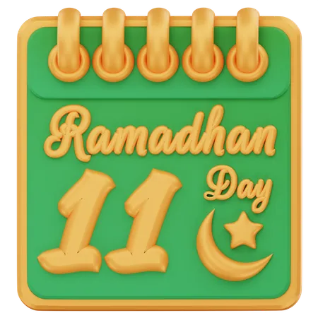 Dia 11 do ramadã  3D Icon