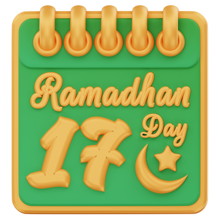 Dia 17 do ramadã  3D Icon