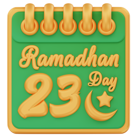 Dia 23 do ramadã  3D Icon