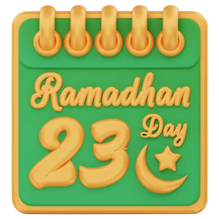 Dia 23 do ramadã  3D Icon