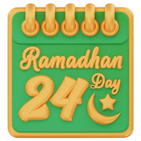 Dia 24 do ramadã  3D Icon