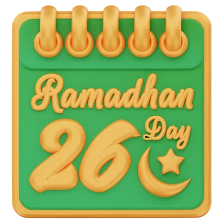 Dia 26 do ramadã  3D Icon