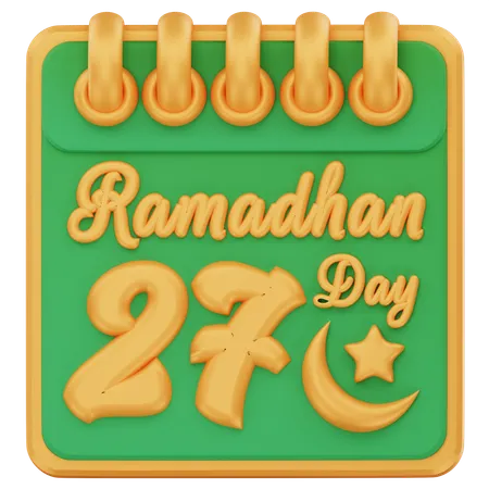 Dia 27 do ramadã  3D Icon