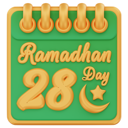 Dia 28 do ramadã  3D Icon