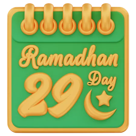 Dia 29 do ramadã  3D Icon