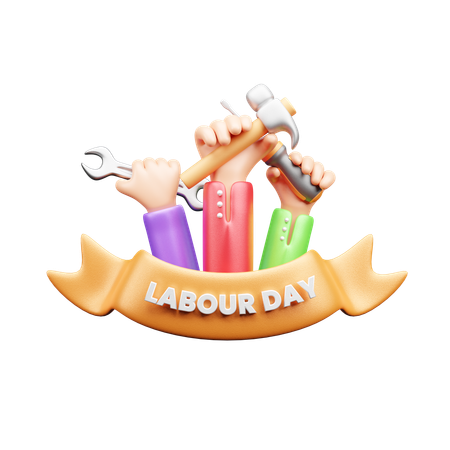 Dia do Trabalho  3D Icon