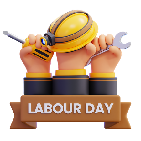 Dia do Trabalho  3D Icon
