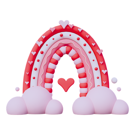 Arco-íris dos namorados  3D Icon