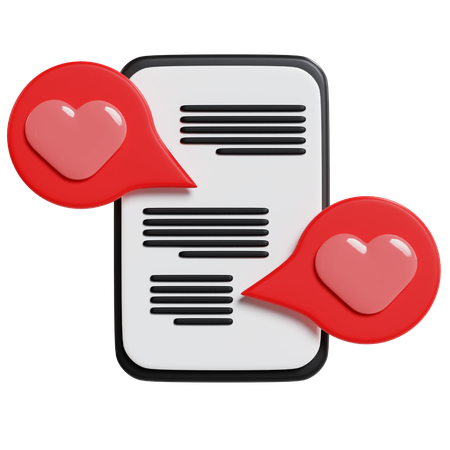 Dia dos Namorados Bate-papo Amor  3D Icon