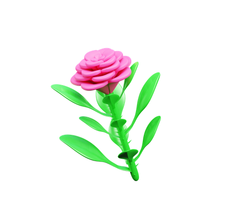 Rosa dos namorados  3D Icon