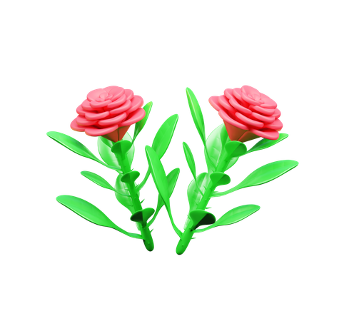 Rosa dos namorados  3D Icon