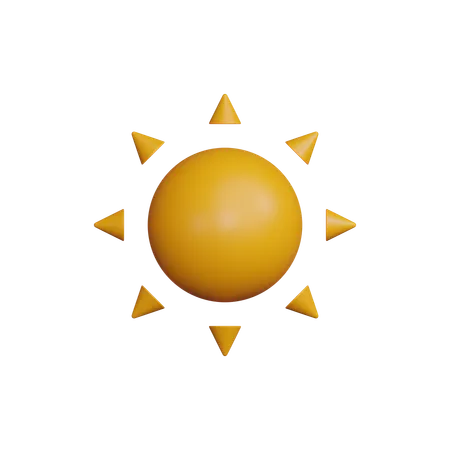 Dia ensolarado  3D Icon