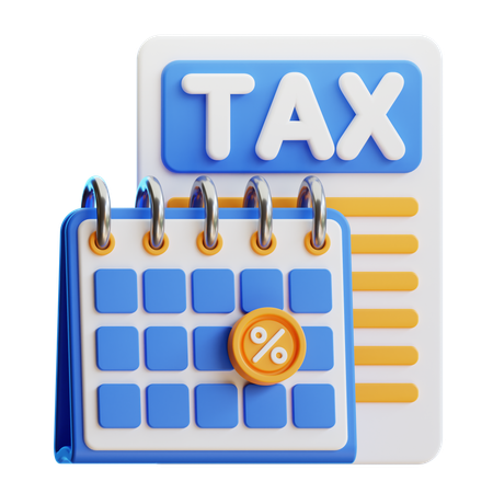 Día de impuestos  3D Icon