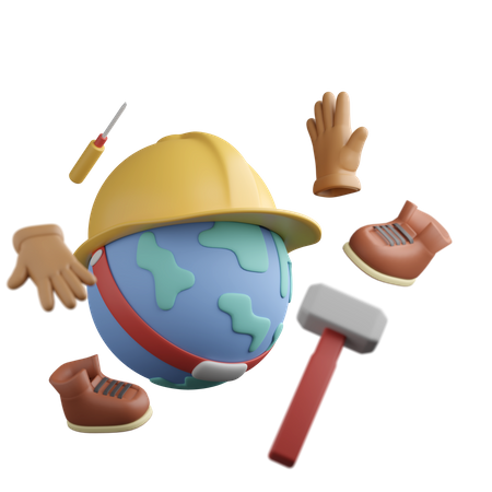 Dia internacional da segurança  3D Icon
