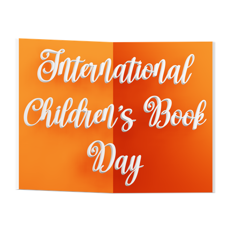 Día internacional del libro infantil  3D Icon