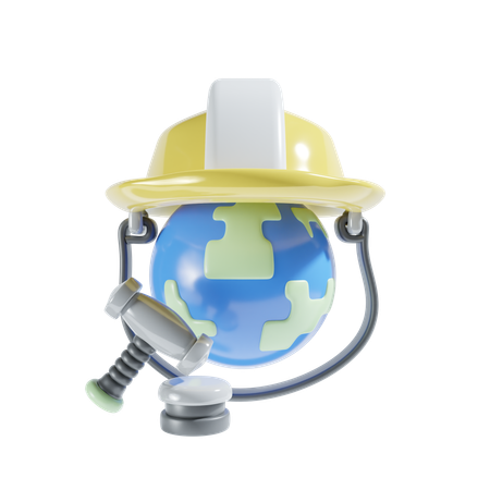 Dia internacional do trabalho  3D Icon
