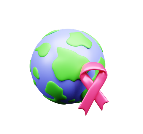 Día Mundial contra el Cáncer  3D Icon