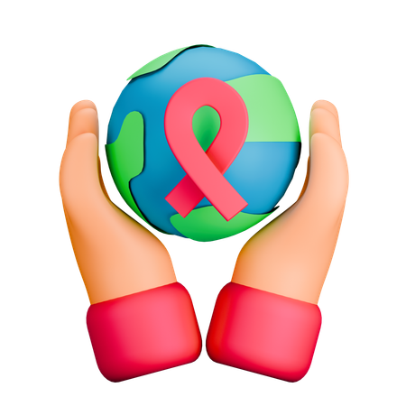 Día Mundial contra el Cáncer  3D Icon