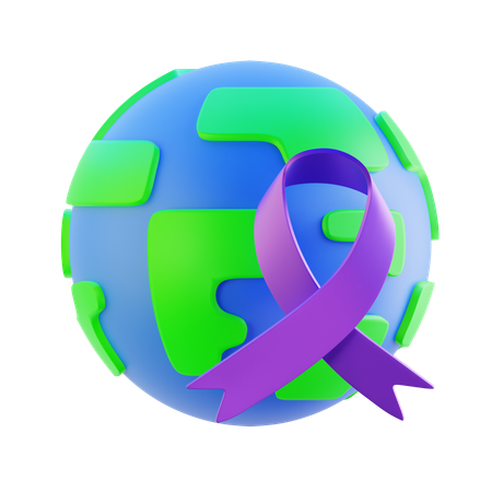 Día Mundial contra el Cáncer  3D Icon