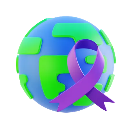 Día Mundial contra el Cáncer  3D Icon