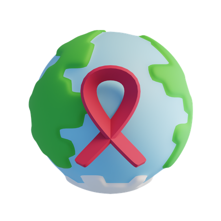 Día Mundial contra el Cáncer  3D Icon