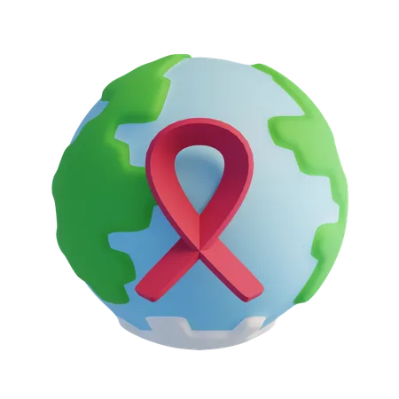 Día Mundial contra el Cáncer  3D Icon