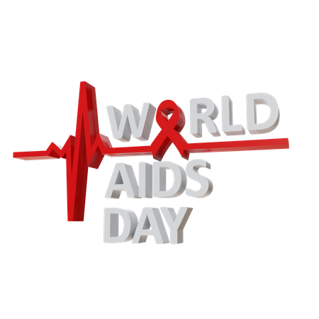 Dia Mundial da Aids  3D Illustration