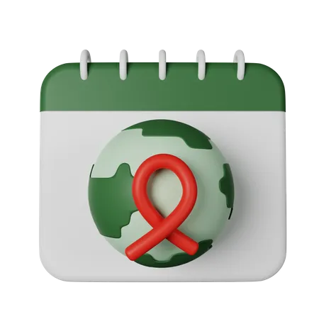 Dia mundial da aids  3D Icon