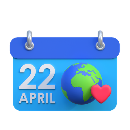 Dia Mundial da Terra  3D Icon