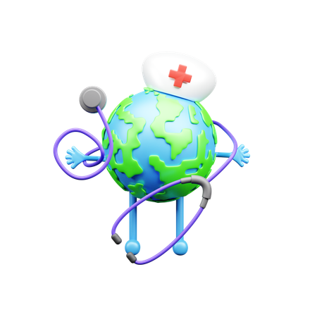 Día mundial de la salud  3D Icon