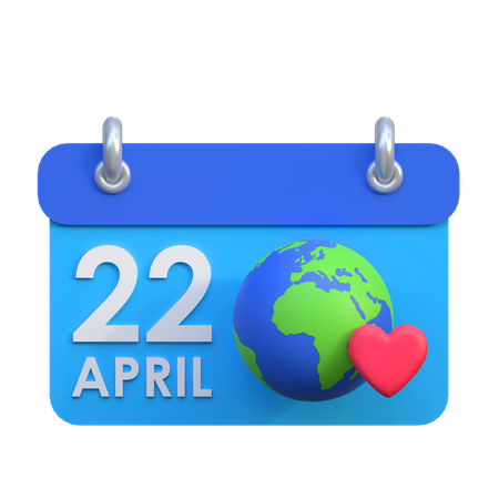Día Mundial de la Tierra  3D Icon