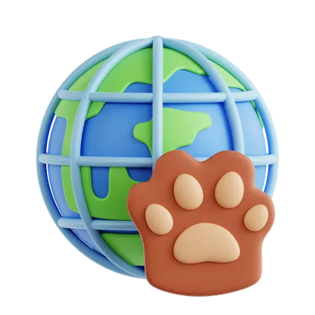 Día Mundial de los Animales  3D Icon