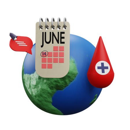 Día Mundial del Donante de Sangre  3D Icon