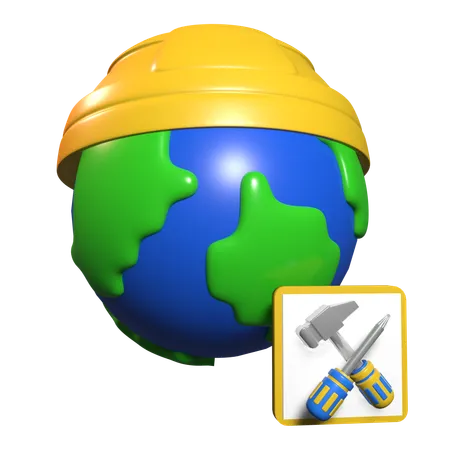 Dia mundial del trabajo  3D Icon