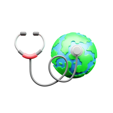 Dia mundial do check-up  3D Icon