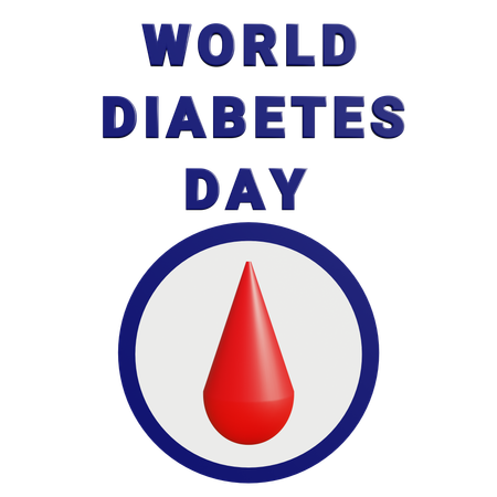 Dia Mundial do Diabetes  3D Icon