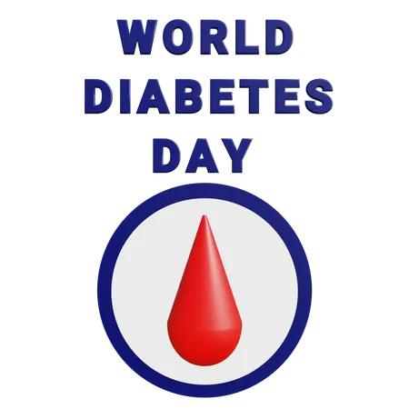 Dia Mundial do Diabetes  3D Icon