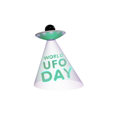 Dia Mundial do OVNI  3D Icon