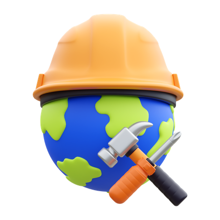 Dia mundial do trabalho  3D Icon