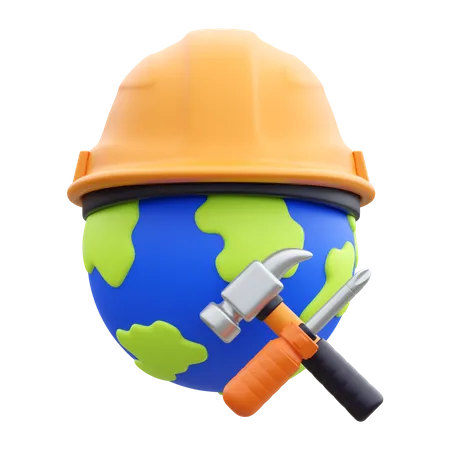 Dia mundial do trabalho  3D Icon