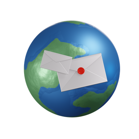 Día Mundial del Correo  3D Icon