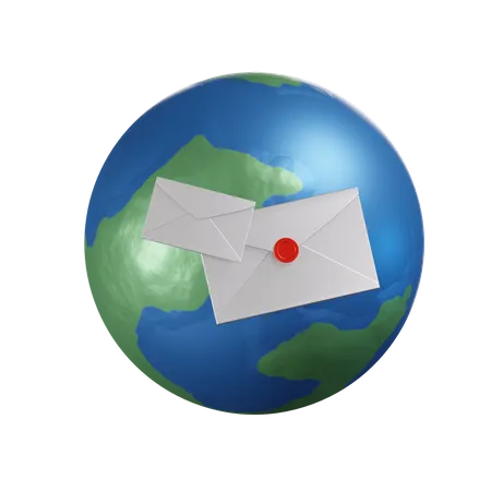 Día Mundial del Correo  3D Icon