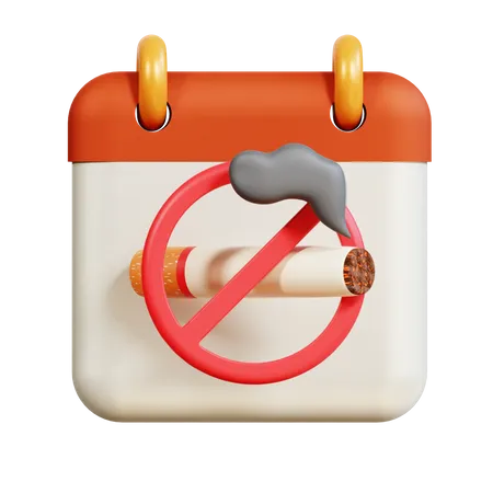 Día Sin Tabaco  3D Icon