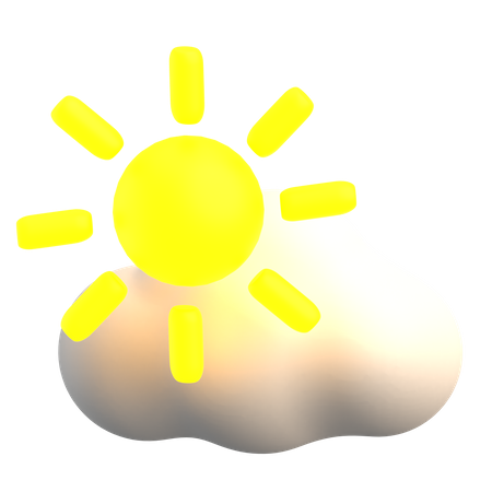 Día soleado  3D Icon
