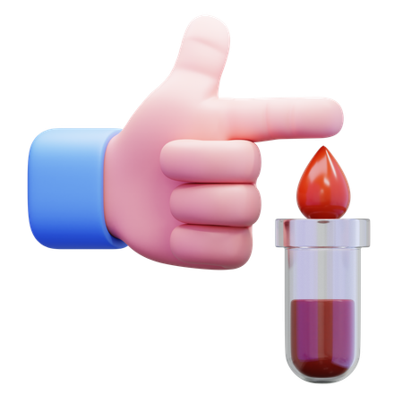 Diabetes Blood Test  3D Icon