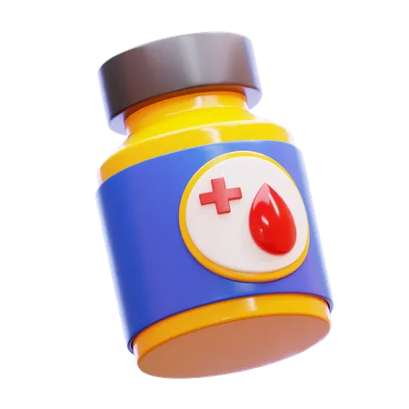 Medicação para diabetes  3D Icon