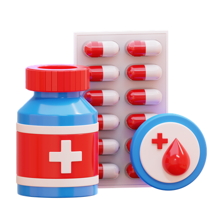 Medicação para diabetes  3D Icon