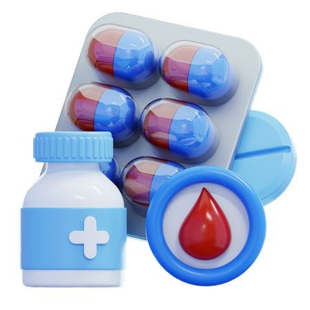 Diabetes Medication  3D Icon