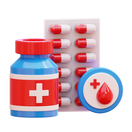 Diabetesmedikamente  3D Icon