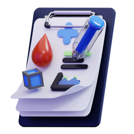 Diabetes Report  3D Icon